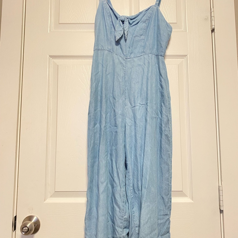 Light Blue Sleeveless Jumpsuit